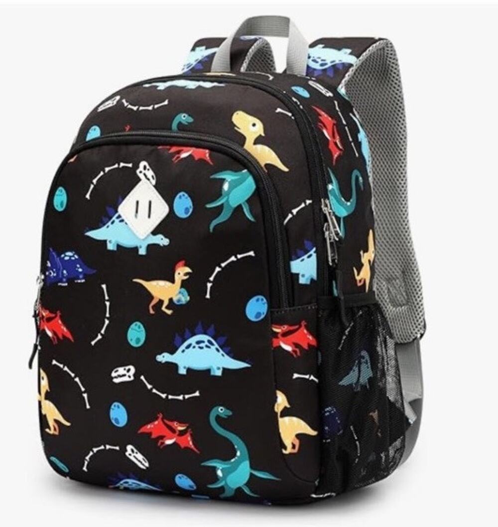 Dinosaur Kids Backpack 15” Lightweight Water‑Resistant School Reflective Bag NEW